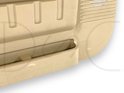 08-10 Ford F250 F350 King Ranch LH Left Driver Front Door Panel Camel Tan *Blem*