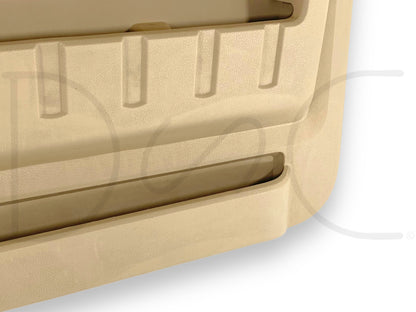 08-10 Ford F250 F350 King Ranch RH Right Passenger Front Door Panel Camel Tan