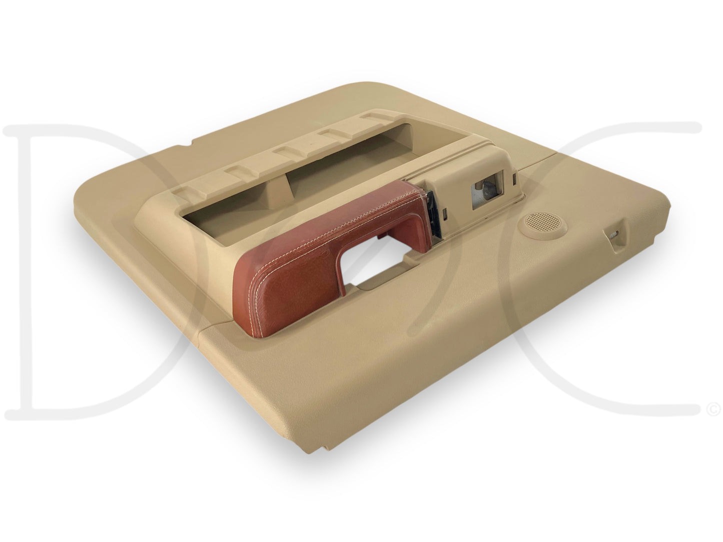 08-10 Ford F250 F350 King Ranch RH Right Passenger Rear Door Panel Tan Tweeter