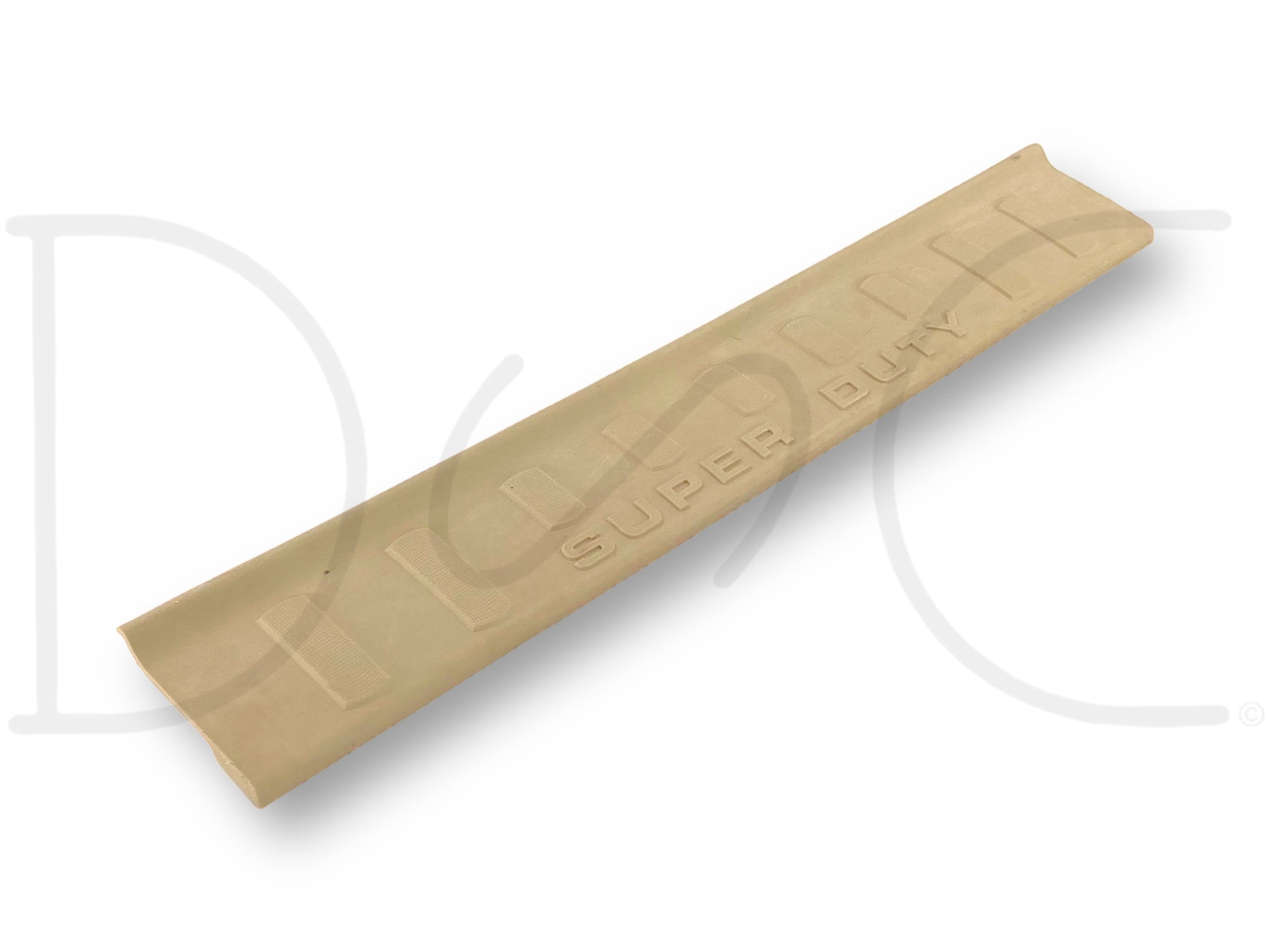 08-10 Ford F250 F350 RH Right Passenger Front Rocker Sill Trim Panel Camel Tan in used condition with light wear and scratches, removed from a 2008 Ford F-250 King Ranch 6.4L Diesel 4WD. Compatible with 2008-2010 Ford Super Duty models, genuine OE replacement part.