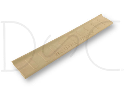 08-10 Ford F250 F350 RH Right Passenger Front Rocker Sill Trim Panel Camel Tan in used condition with light wear and scratches, removed from a 2008 Ford F-250 King Ranch 6.4L Diesel 4WD. Compatible with 2008-2010 Ford Super Duty models, genuine OE replacement part.