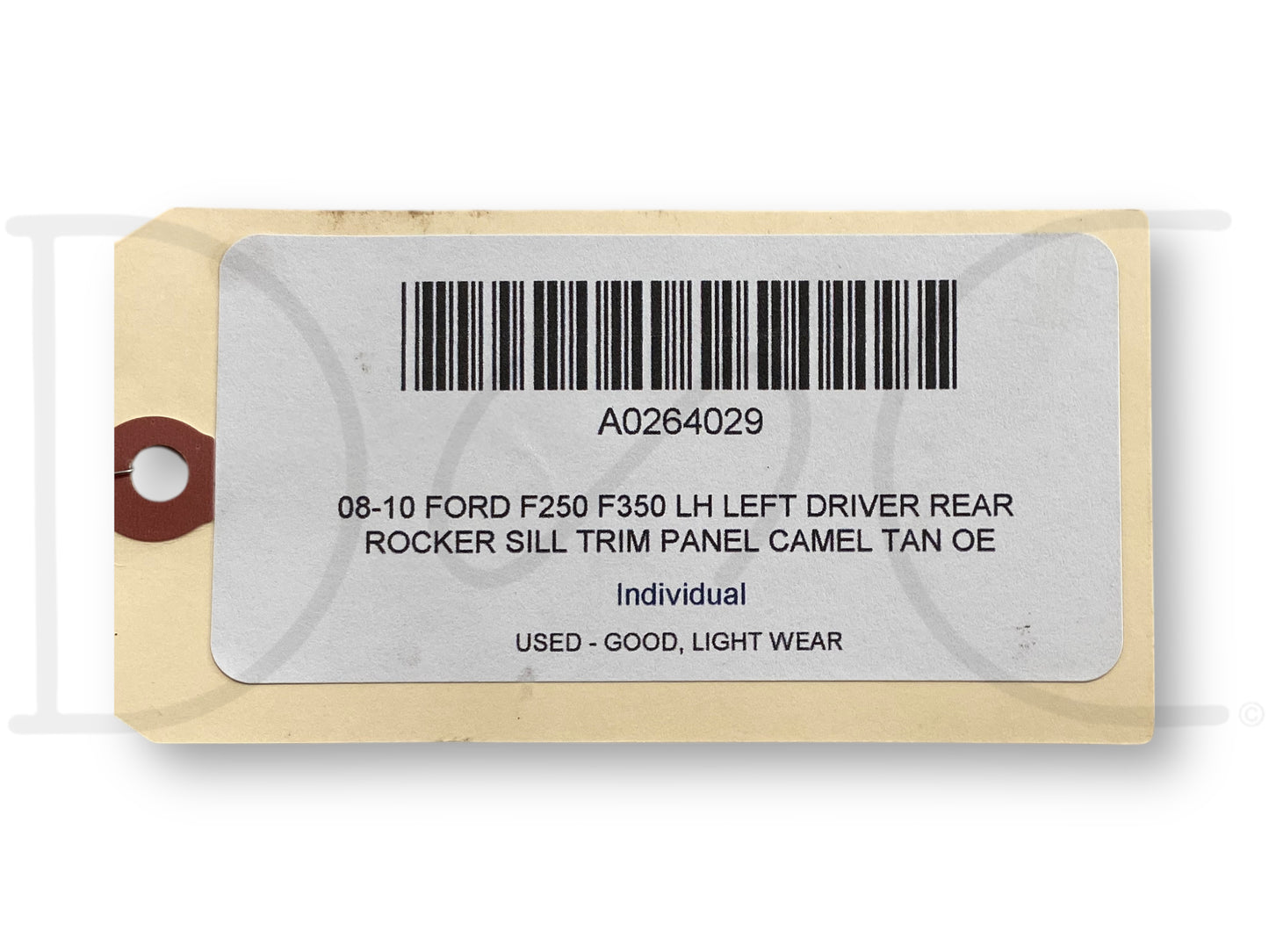 08-10 Ford F250 F350 LH Left Driver Rear Rocker Sill Trim Panel Camel Tan OE