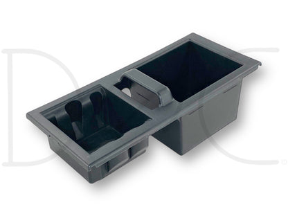 08-10 Ford F250 F350 Super Duty Center Console Storage Insert Tray Bin OE in used good condition, compatible with 2008-2010 Ford F-250, F-350, F-450, and F-550 trucks, designed for efficient storage and organization within the truck's interior console.