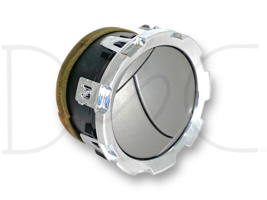 08-16 Ford F250 F350 Dashboard Dash Air Vent Ac Silver / Chrome OEM air vent with silver and chrome trim, used in good condition with light wear, compatible with 2008-2016 Ford F-250, F-350, F-450, and F-550 trucks, designed for Super Duty diesel models.