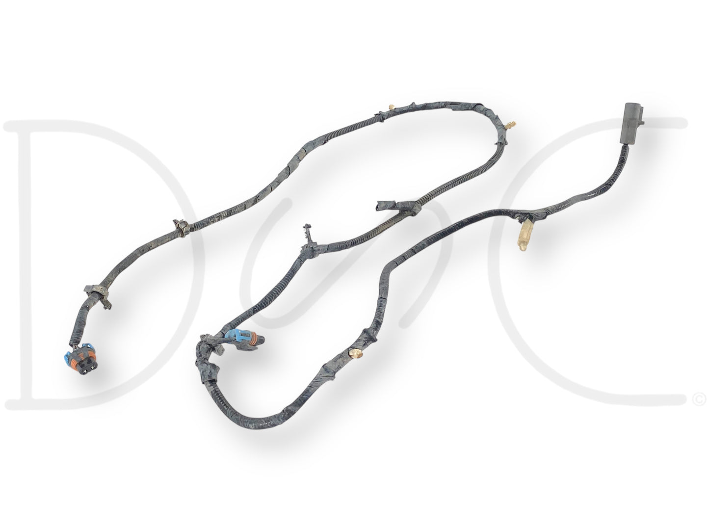 08-10 Ford F250 F350 Front Bumper Fog Light Wiring Harness 8C3T-15A211-P260F Ab, used with light wear, suitable for 2008-2010 Ford F-250, F-350, F-450, and F-550 trucks, includes OEM connectors and wiring for fog light installation on Super Duty models.