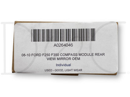 08-10 Ford F250 F350 Compass Module Rear View Mirror OEM