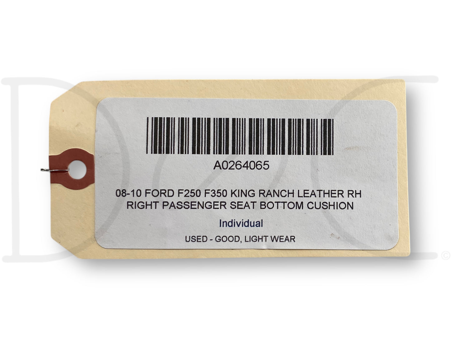 08-10 Ford F250 F350 King Ranch Leather RH Right Passenger Seat Bottom Cushion