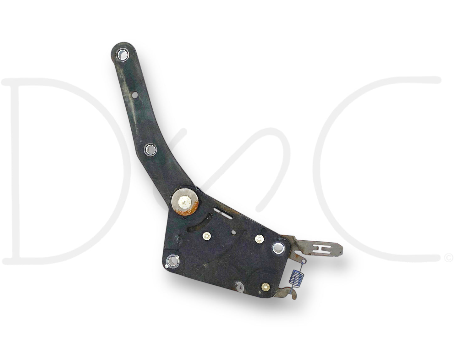 08-10 Ford F250 F350 RH Passenger Seat Back Recline Tilt Adjust Hinge Bracket OE, used condition with light wear, compatible with 2008-2010 Ford Super Duty trucks including F-250, F-350, F-450, and F-550 models, precision inspected for quality.