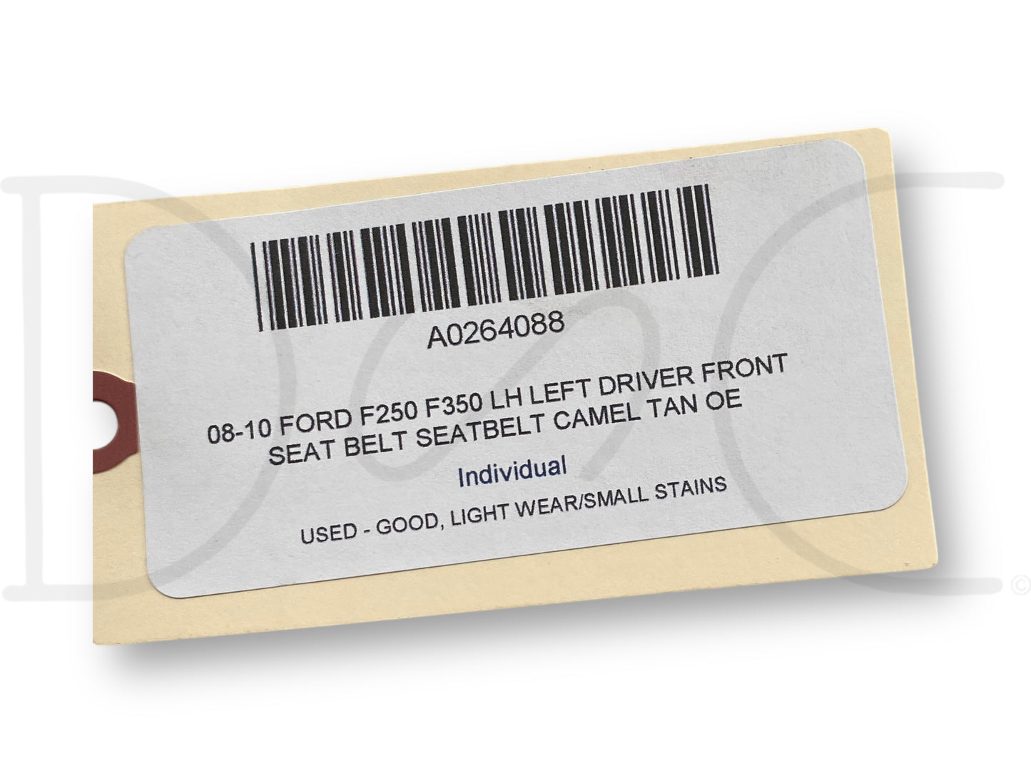 08-10 Ford F250 F350 LH Left Driver Front Seat Belt Seatbelt Camel Tan OE