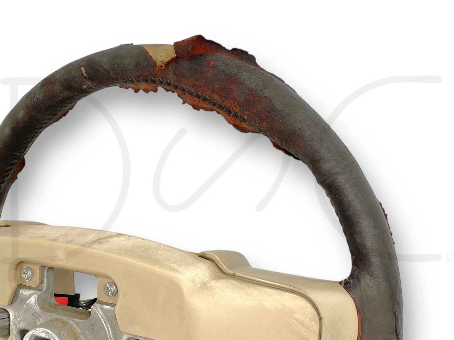 08-10 Ford F250 F350 King Ranch Steering Wheel W/ Cruise Audio Temp Fan *Blem*