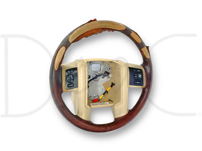 08-10 Ford F250 F350 King Ranch Steering Wheel W/ Cruise Audio Temp Fan *Blem*
