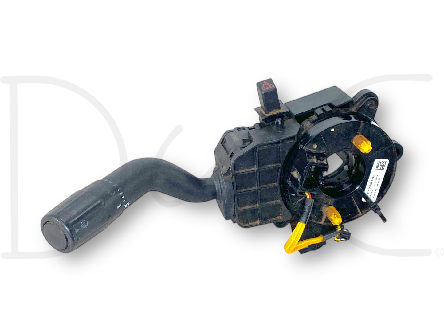 08-10 Ford F250 F350 Clockspring Turn Signal Multifunction Wiper Switch OEM, used in good condition with light wear, compatible with 2008-2010 Ford F-250, F-350, F-450, and F-550 Super Duty trucks, featuring integrated wiring harness and switch lever.
