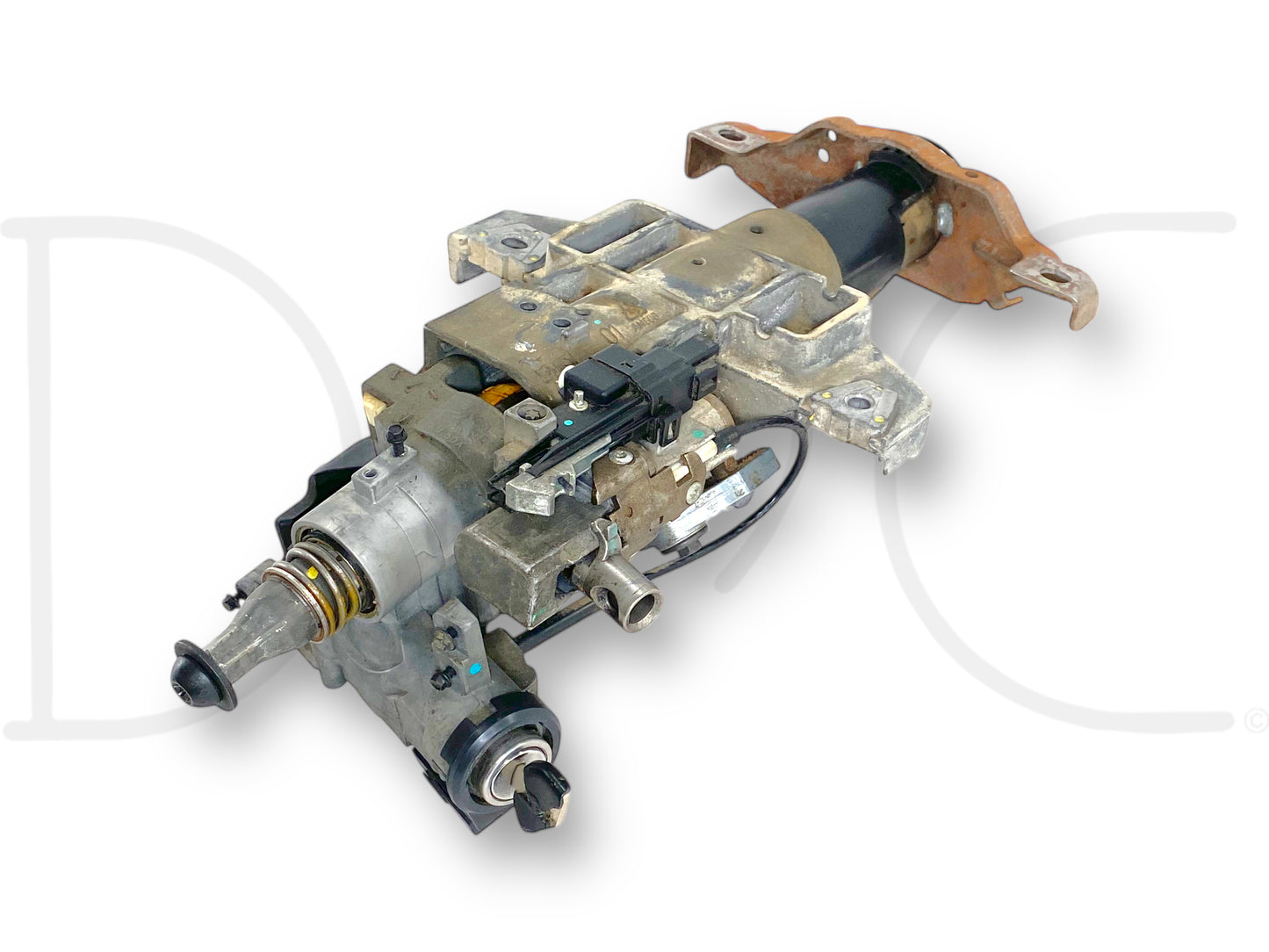08-10 Ford F250 F350 Tilt Steering Column Auto Trans W/ Pats & Ignition Key OE, used condition with light wear and slightly damaged plastic end of key, removed from 2008 Ford F-250 King Ranch 6.4L Diesel 5R110 Automatic Transmission 4WD CCSB, fits 2008-2010 F-250, F-350, F-450, F-550 trucks.