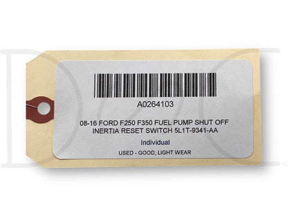 08-16 Ford F250 F350 Fuel Pump Shut Off Inertia Reset Switch 5L1T-9341-Aa