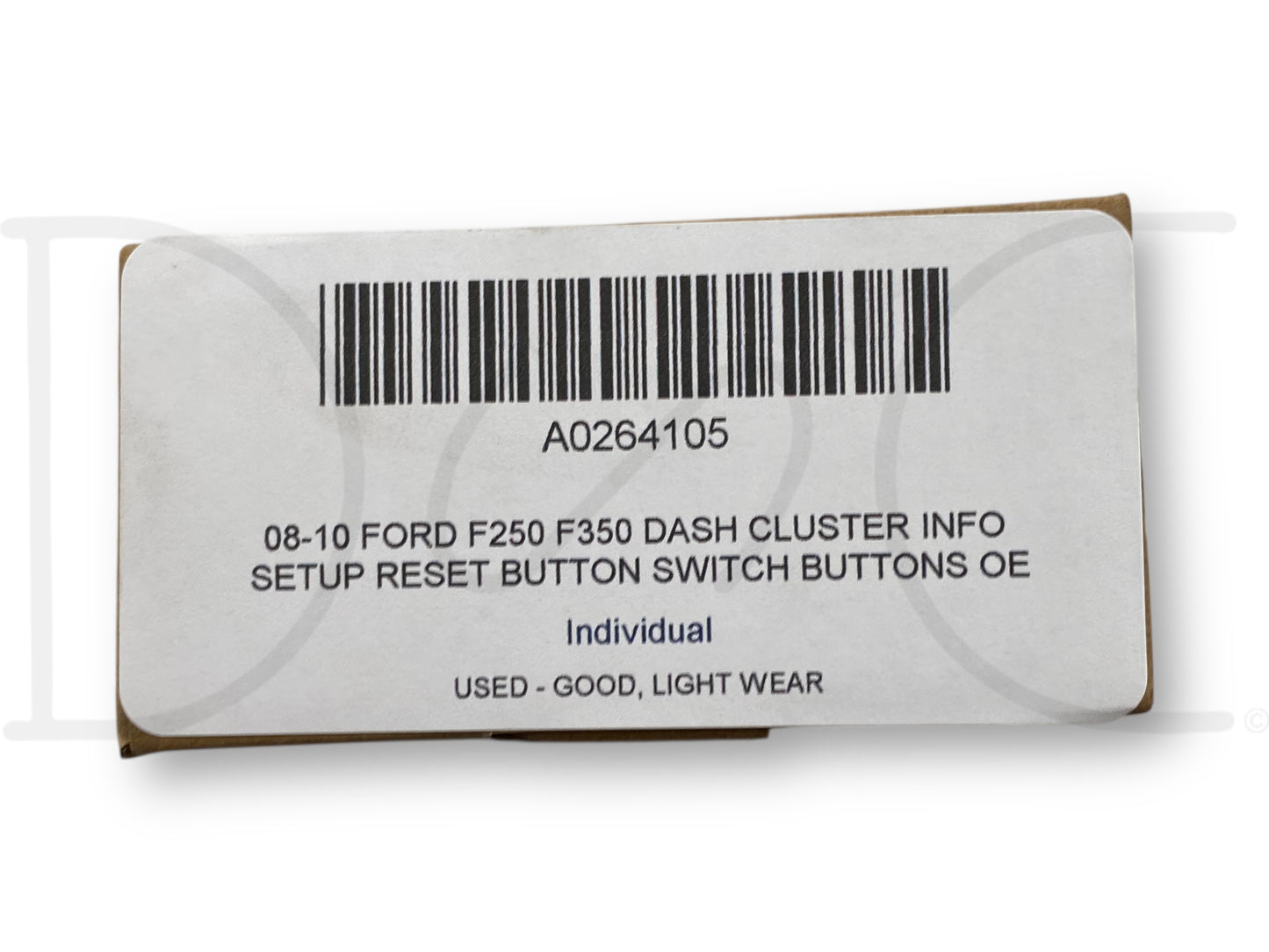 08-10 Ford F250 F350 Dash Cluster Info Setup Reset Button Switch Buttons OE