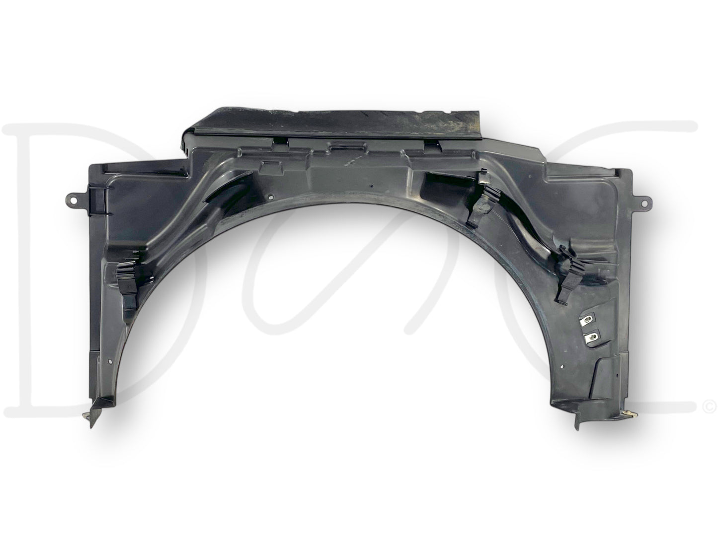 08-10 Ford F250 F350 6.4 6.4L Diesel Radiator Fan Shroud Lower 7C34-8K619-Cn, used condition with light wear and small blemishes, compatible with 2008-2010 F-250, F-350, F-450, F-550 models, designed for diesel engines and OE fitment.