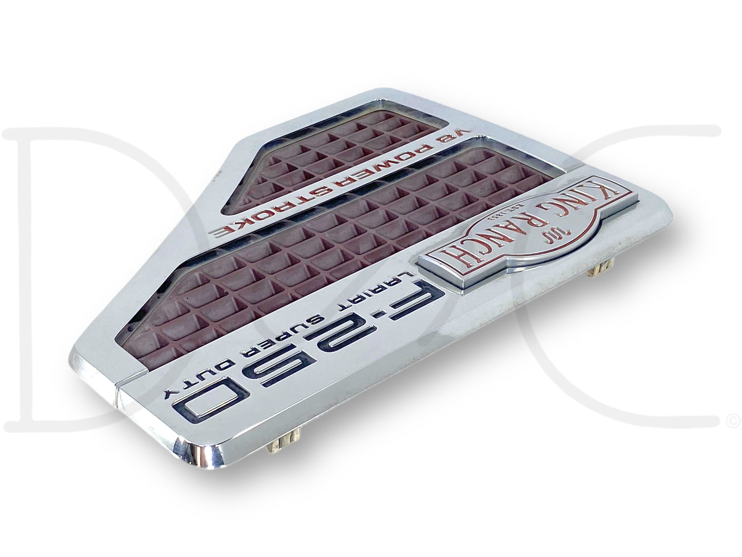 08-10 F250 F-250 King Ranch RH Right Pass. Super Duty Fender Badge Emblem Plate