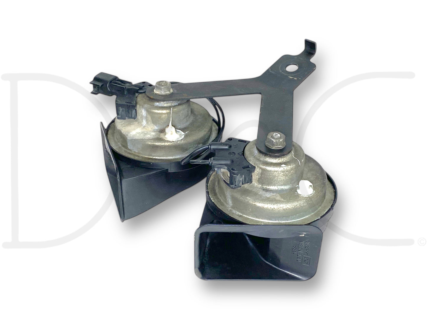 08-10 Ford F250 F350 Super Duty Horn Pair OEM Dual Note Horns 7C3T-13A803-AB