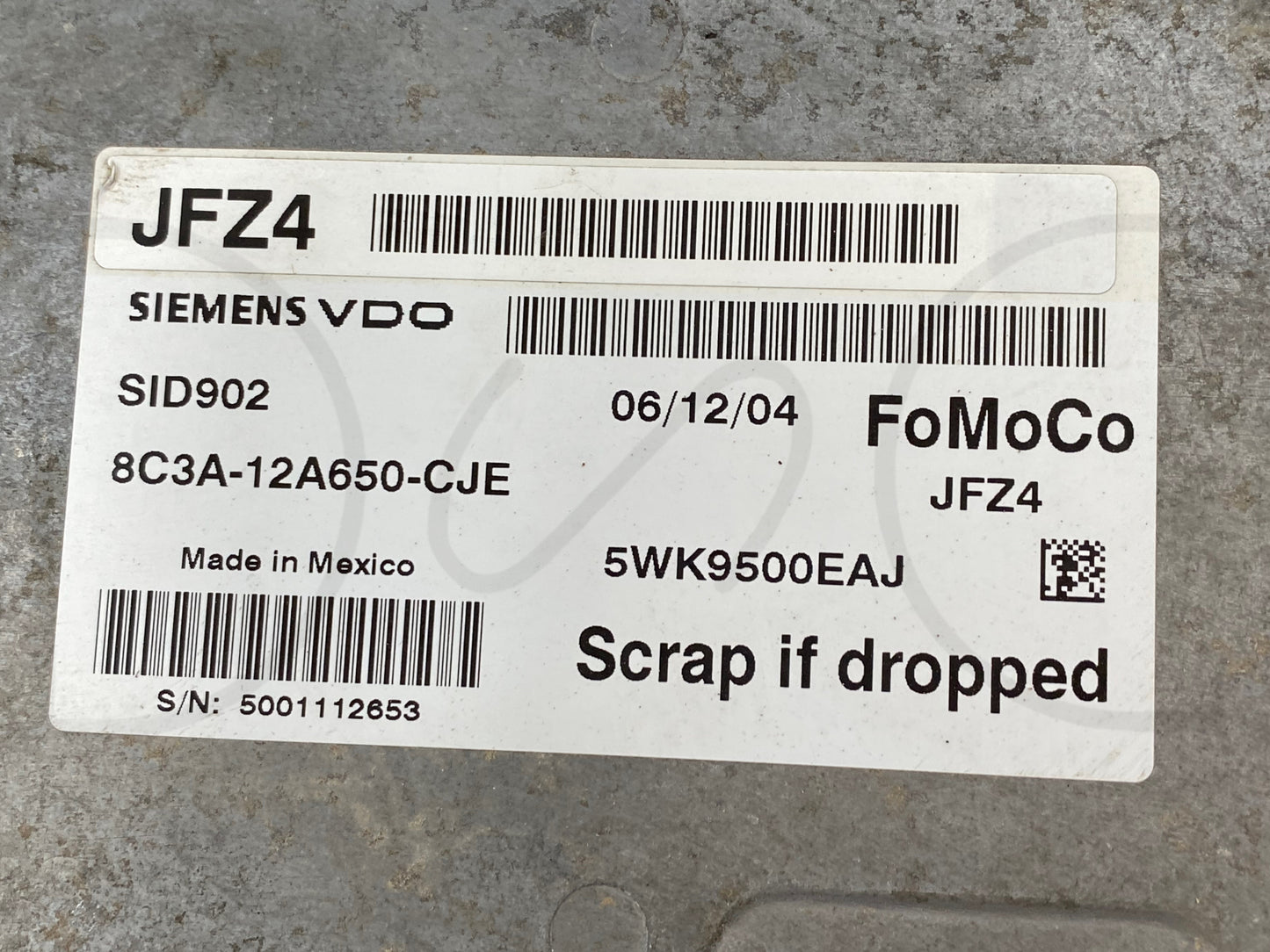 08-10 Ford F250 F350 6.4 6.4L PCM ECM ECU Engine Computer 8C3A-12A650-Cje Jfz4