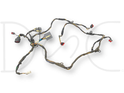 08-10 Ford F250 F350 HVAC Air Auto Climate Control Heater Box Wire Harness OEM, used in good condition with light wear, compatible with 2008-2010 F-250, F-350, F-450, and F-550 trucks, featuring multiple connectors and protective insulation for reliable electrical connections.
