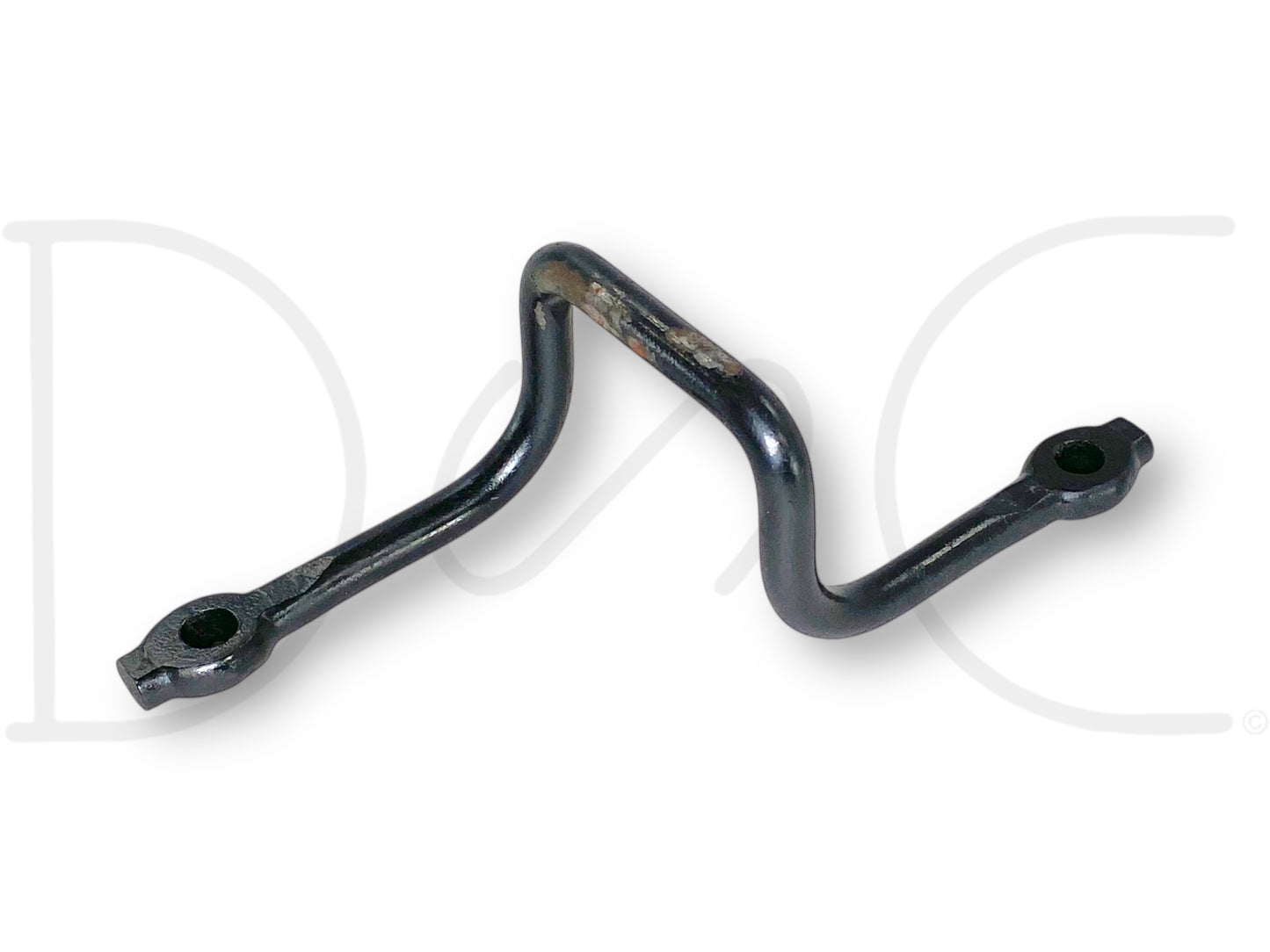 08-10 Ford F250 F350 Front Hood Latch Catch Striker Bar Hook OEM, used condition with light wear, black metal component removed from a 2008 Ford F-250 King Ranch 6.4L Powerstroke Super Duty truck, designed to fit 2008-2010 F-250, F-350, F-450, and F-550 models.
