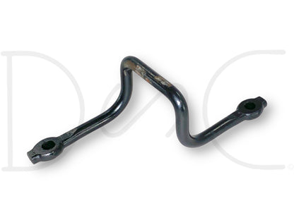 08-10 Ford F250 F350 Front Hood Latch Catch Striker Bar Hook OEM, used condition with light wear, black metal component removed from a 2008 Ford F-250 King Ranch 6.4L Powerstroke Super Duty truck, designed to fit 2008-2010 F-250, F-350, F-450, and F-550 models.