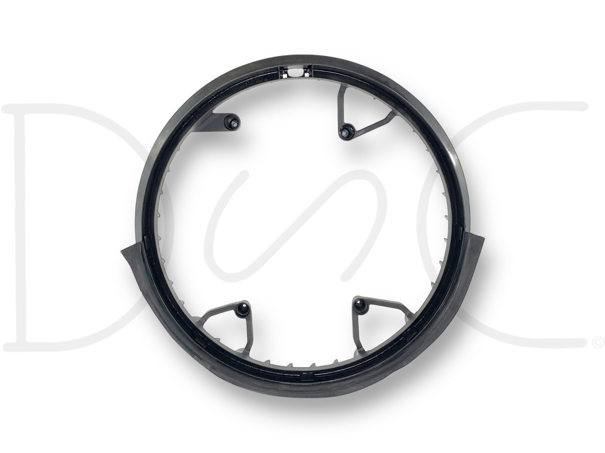 08-10 Ford F250 F350 6.4 6.4L Diesel Radiator Inner Fan Shroud 7C34-8B614-Ce, used with light wear, designed for 2008-2010 Ford Super Duty trucks with 6.4L Powerstroke engines, black plastic construction ensuring proper airflow and cooling efficiency.