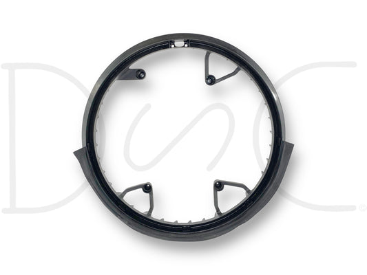 08-10 Ford F250 F350 6.4 6.4L Diesel Radiator Inner Fan Shroud 7C34-8B614-Ce, used with light wear, designed for 2008-2010 Ford Super Duty trucks with 6.4L Powerstroke engines, black plastic construction ensuring proper airflow and cooling efficiency.