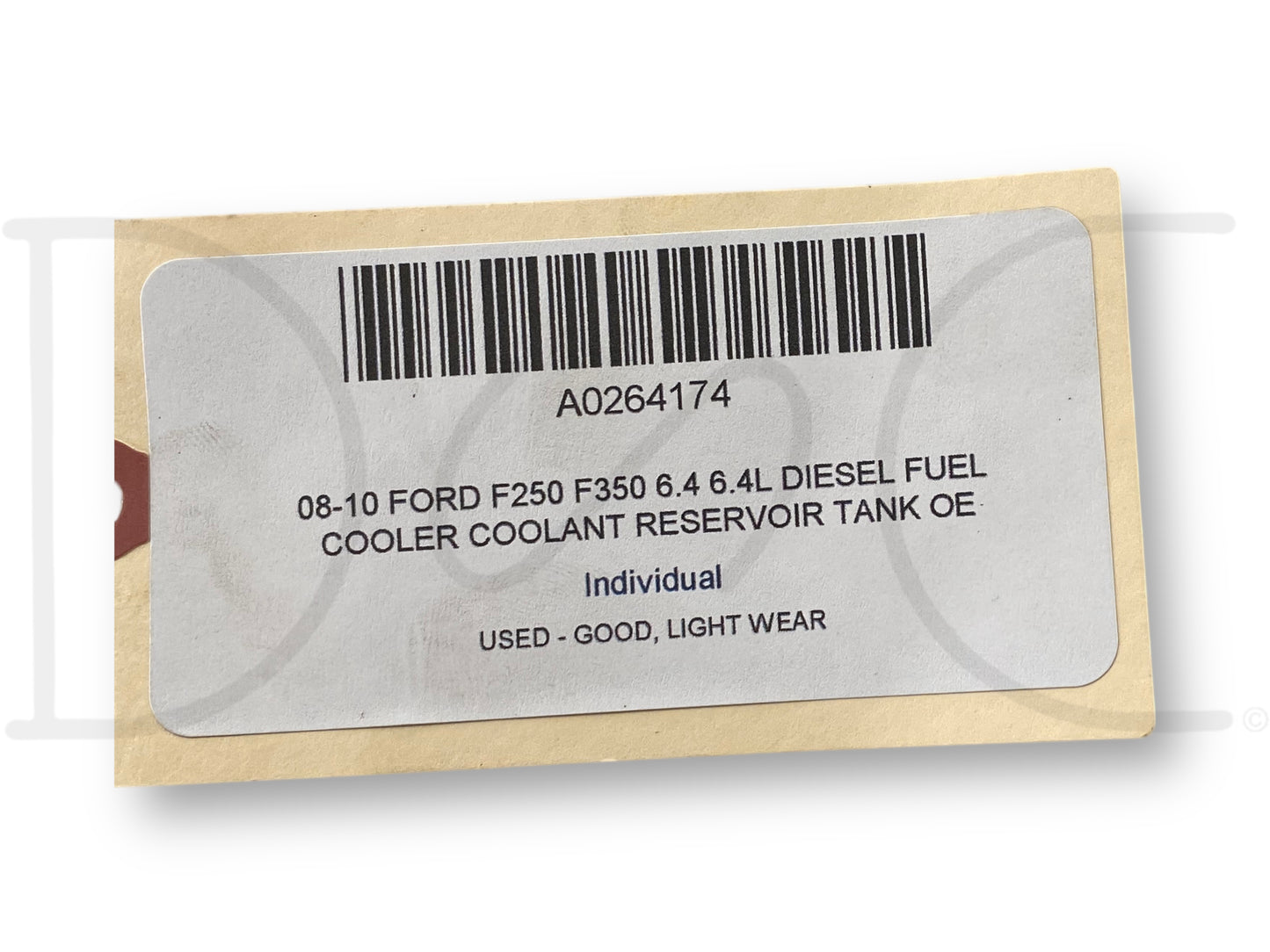 08-10 Ford F250 F350 6.4 6.4L Diesel Fuel Cooler Coolant Reservoir Tank OE