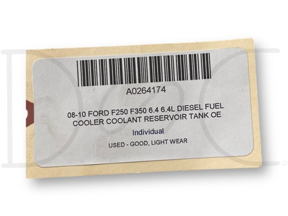08-10 Ford F250 F350 6.4 6.4L Diesel Fuel Cooler Coolant Reservoir Tank OE