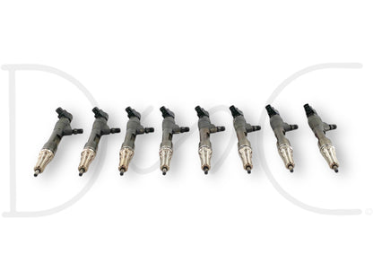 08-10 Ford F250 F350 6.4 6.4L Diesel Fuel Injector Set (8) Injectors *Cores*