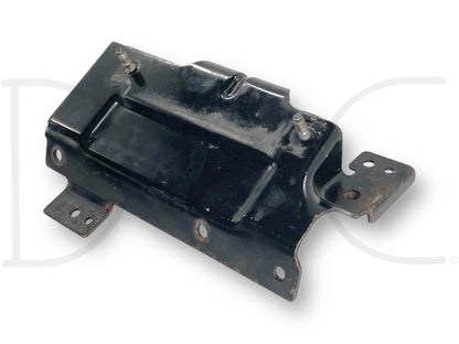 08-10 Ford F250 6.4 6.4L Diesel Gpr Glow Plug Relay Controller Mount Bracket, used condition with light wear, black metal bracket featuring mounting holes and studs, compatible with 2008-2010 Ford F-250, F-350, F-450, and F-550 trucks.