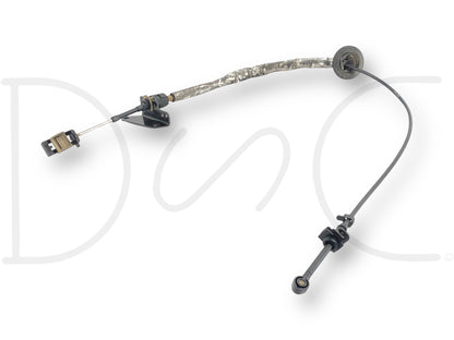 08-10 Ford F250 F350 5R110 Auto Trans Transmission Gear Shift Shifter Cable OE with light wear, used condition, compatible with 2008-2010 Ford F-250, F-350, F-450, F-550 models, designed for reliable gear shifting in 5R110 automatic transmissions.