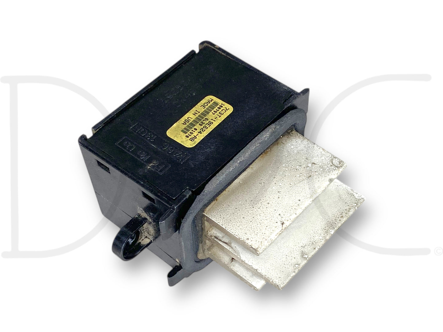 08-10 Ford F250 F350 Auto Digital Climate Control Blower Motor Resistor OEM with used condition showing light wear, removed from a 2008 Ford F-250 King Ranch 6.4L Diesel truck, compatible with 2008-2010 Ford F-250, F-350, F-450, and F-550 Super Duty models.
