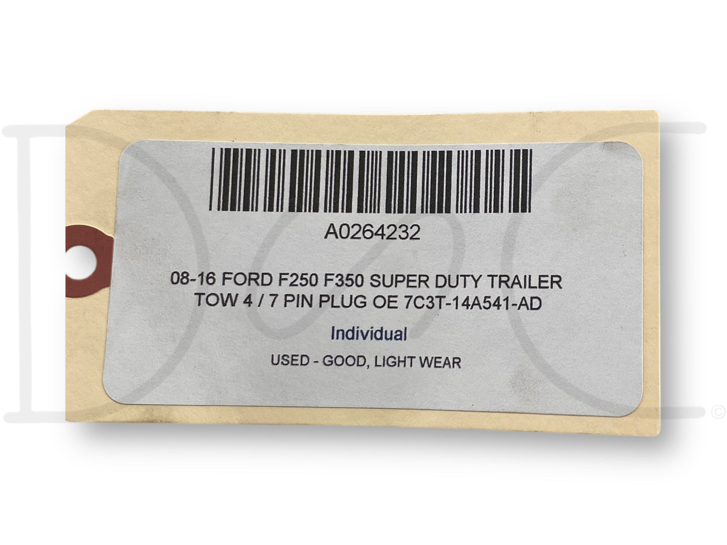08-16 Ford F250 F350 Super Duty Trailer Tow 4 / 7 Pin Plug OE 7C3T-14A541-Ad