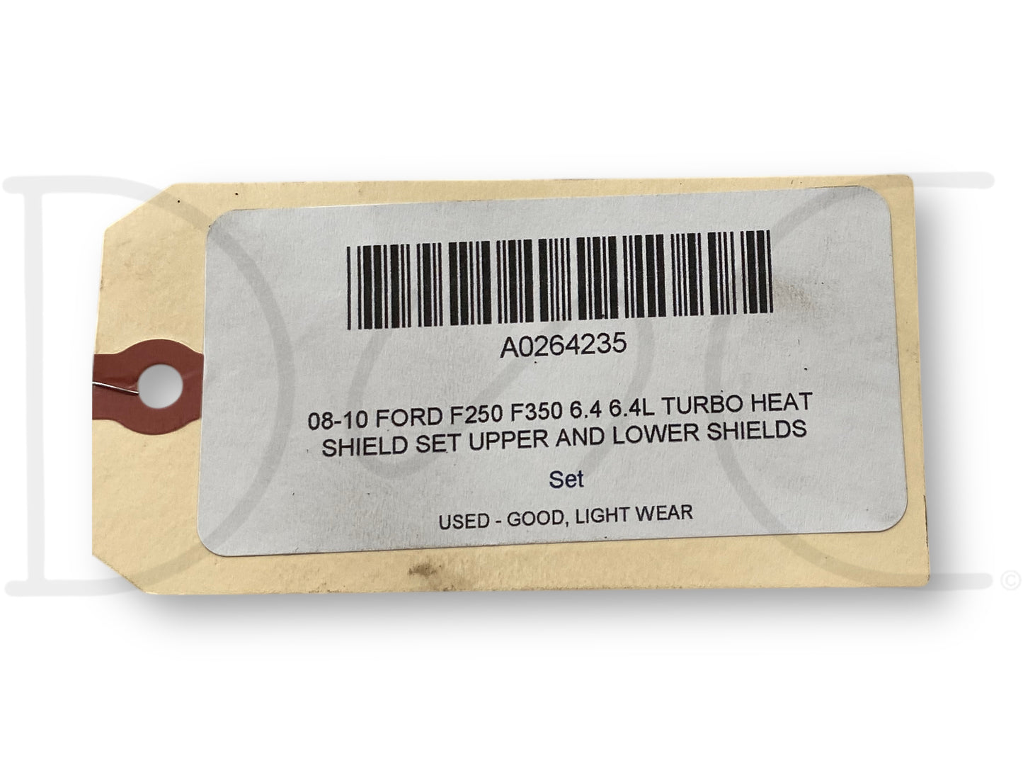 08-10 Ford F250 F350 6.4 6.4L Turbo Heat Shield Set Upper And Lower Shields