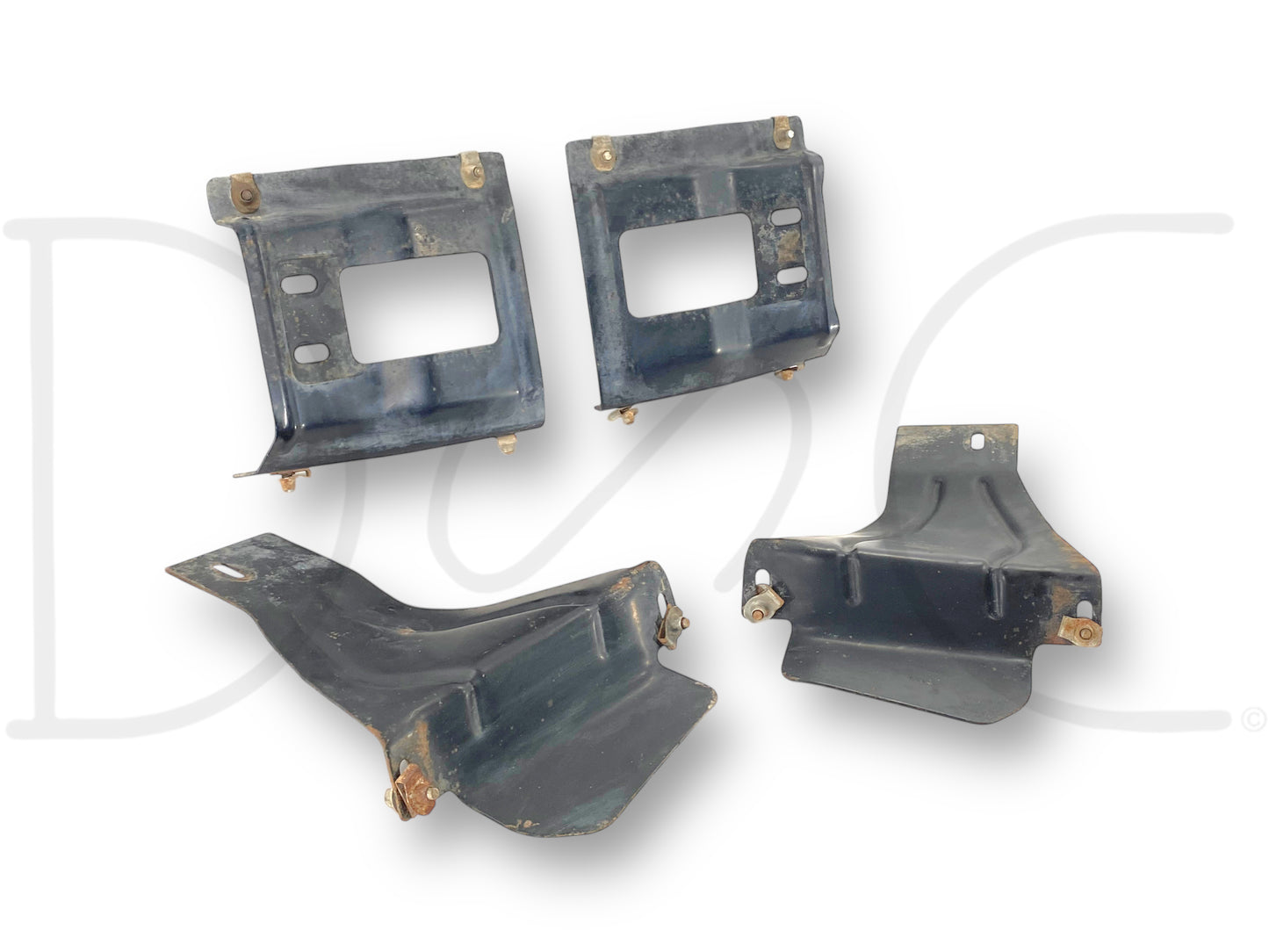 08-10 Ford F250 F350 Front Bumper Bracket Set 4 OE Brackets