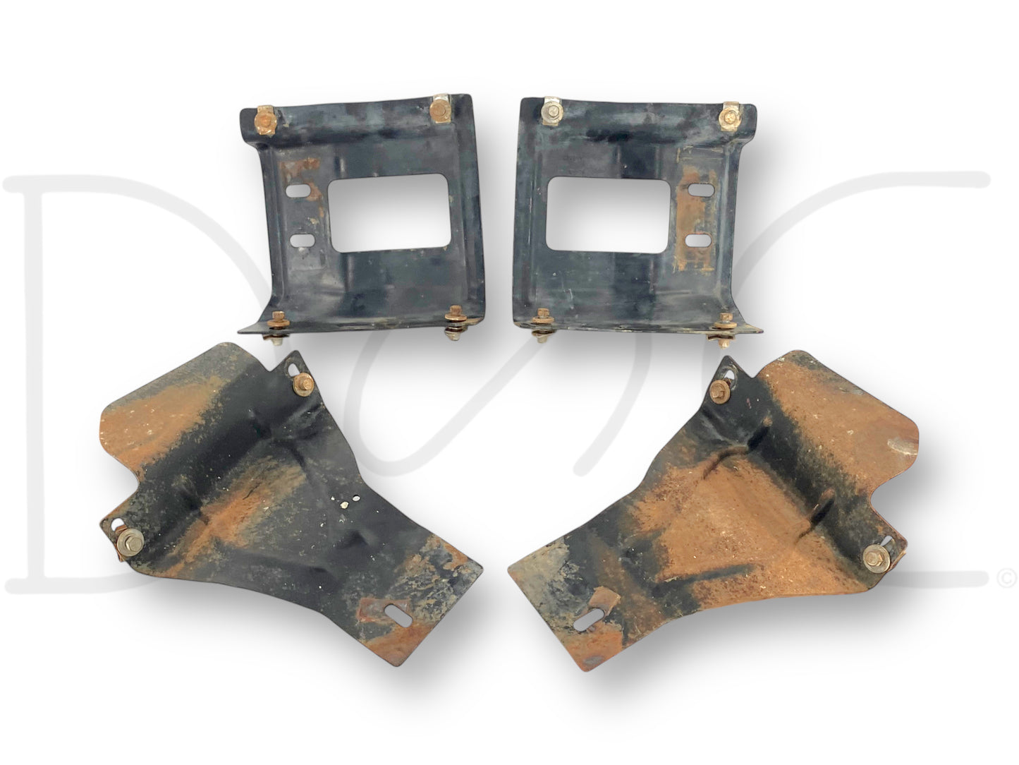 08-10 Ford F250 F350 Front Bumper Bracket Set 4 OE Brackets