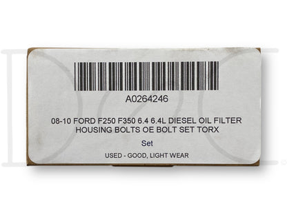 08-10 Ford F250 F350 6.4 6.4L Diesel Oil Filter Housing Bolts OE Bolt Set Torx
