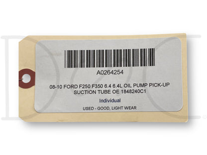 08-10 Ford F250 F350 6.4 6.4L Oil Pump Pick-Up Suction Tube OE 1848240C1