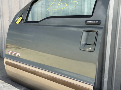 99-07 Ford F250 F350 Front LH Left Driver Door ST Green / AQ Tan Electric