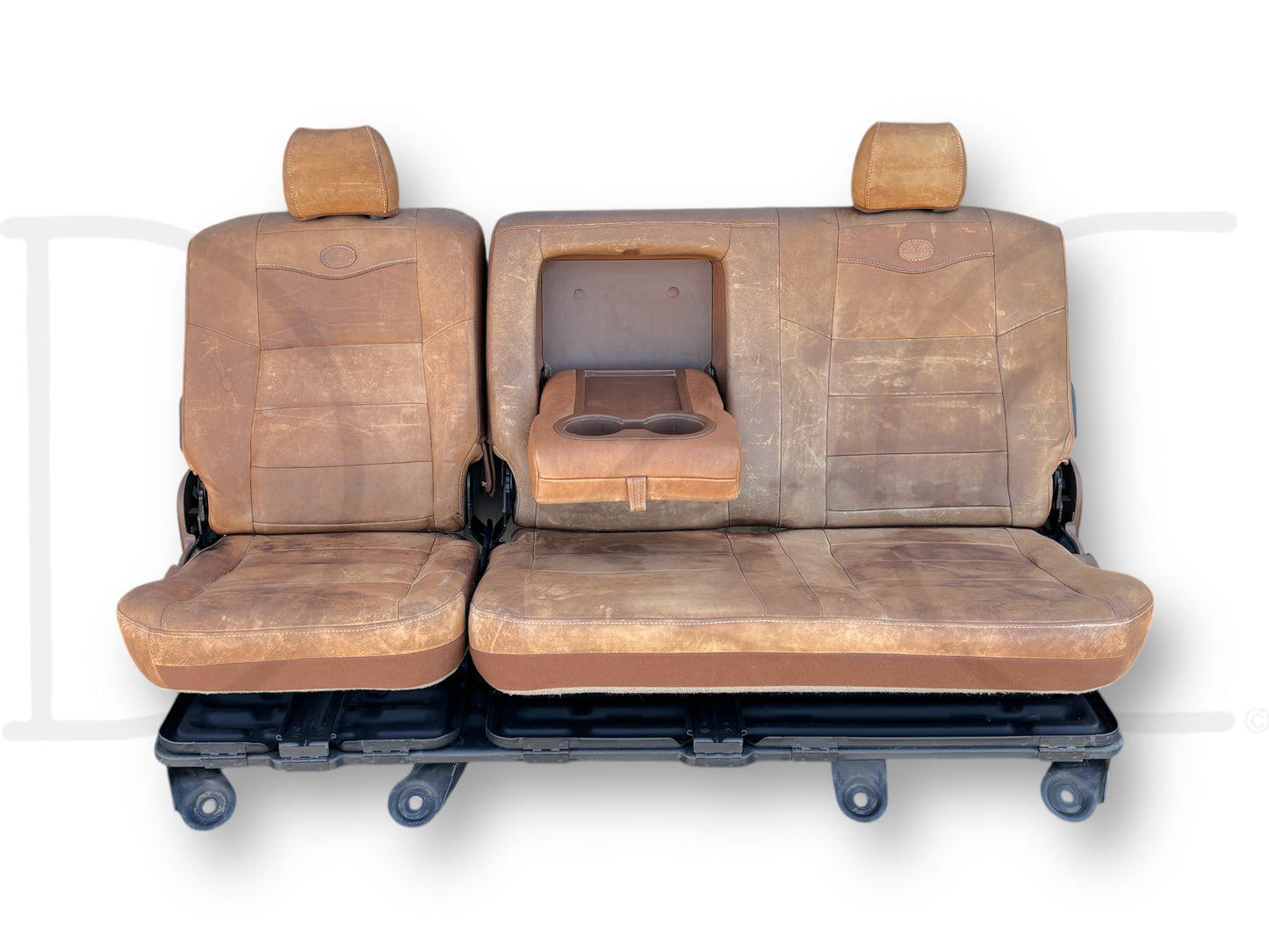 04-07 Ford F250 F350 Super Duty King Ranch Crew Cab Leather Rear Back Bench Seat