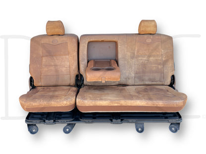04-07 Ford F250 F350 Super Duty King Ranch Crew Cab Leather Rear Back Bench Seat