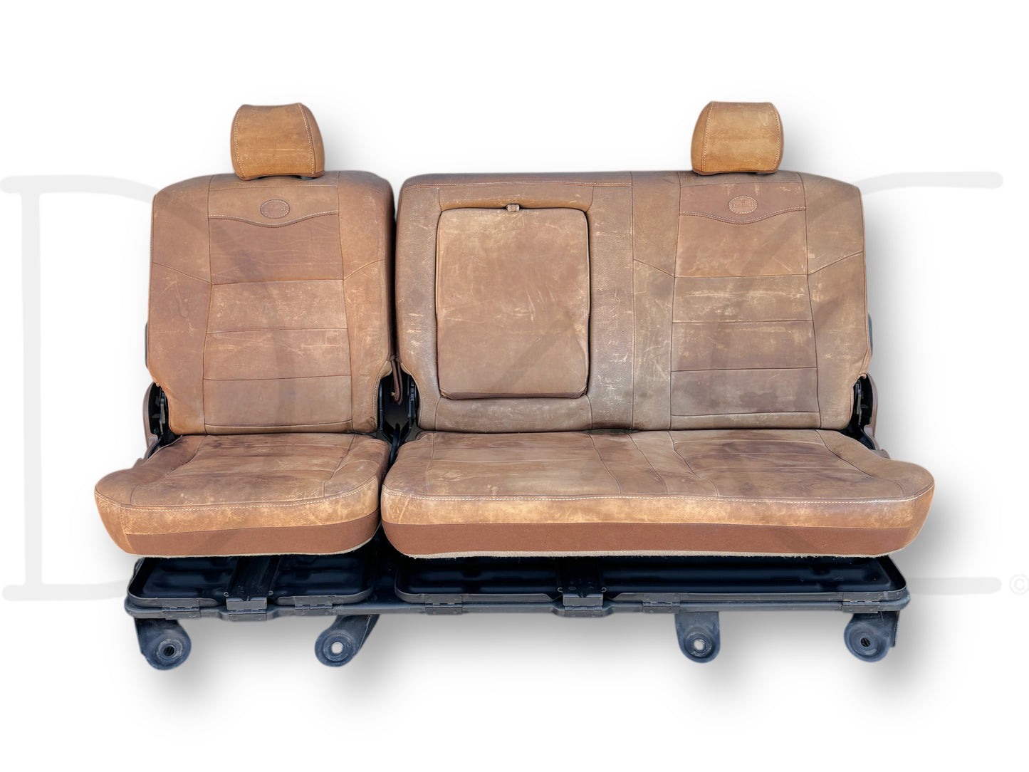 04-07 Ford F250 F350 Super Duty King Ranch Crew Cab Leather Rear Back Bench Seat
