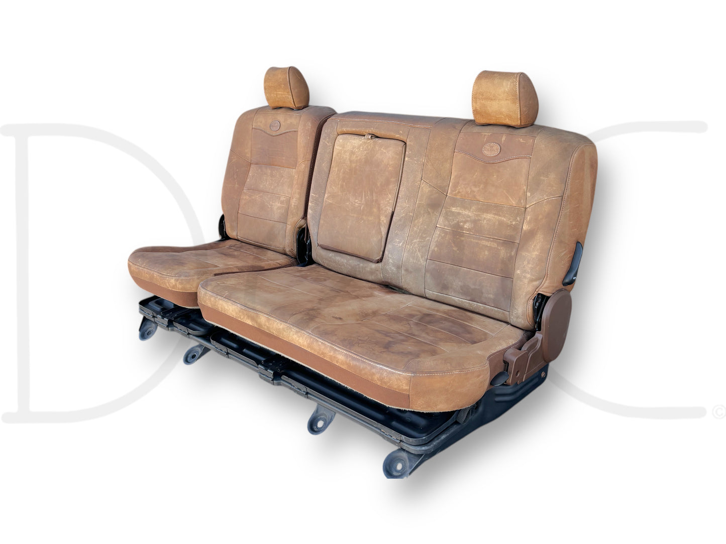 04-07 Ford F250 F350 Super Duty King Ranch Crew Cab Leather Rear Back Bench Seat
