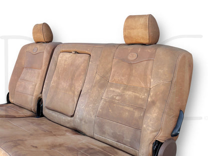 04-07 Ford F250 F350 Super Duty King Ranch Crew Cab Leather Rear Back Bench Seat