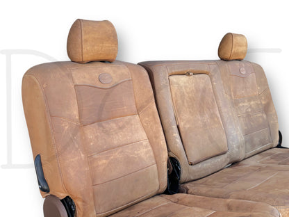 04-07 Ford F250 F350 Super Duty King Ranch Crew Cab Leather Rear Back Bench Seat