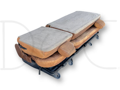04-07 Ford F250 F350 Super Duty King Ranch Crew Cab Leather Rear Back Bench Seat