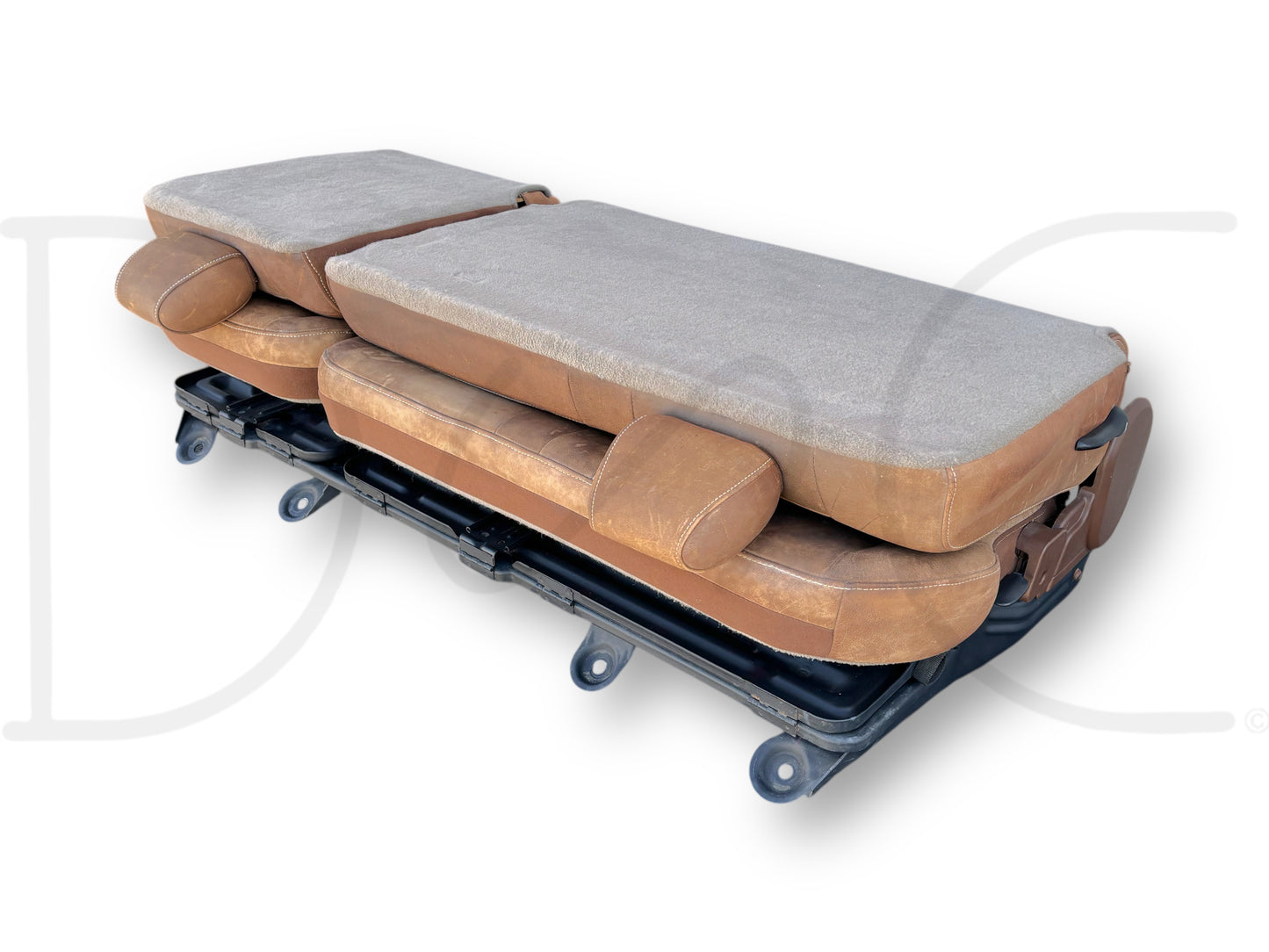 04-07 Ford F250 F350 Super Duty King Ranch Crew Cab Leather Rear Back Bench Seat