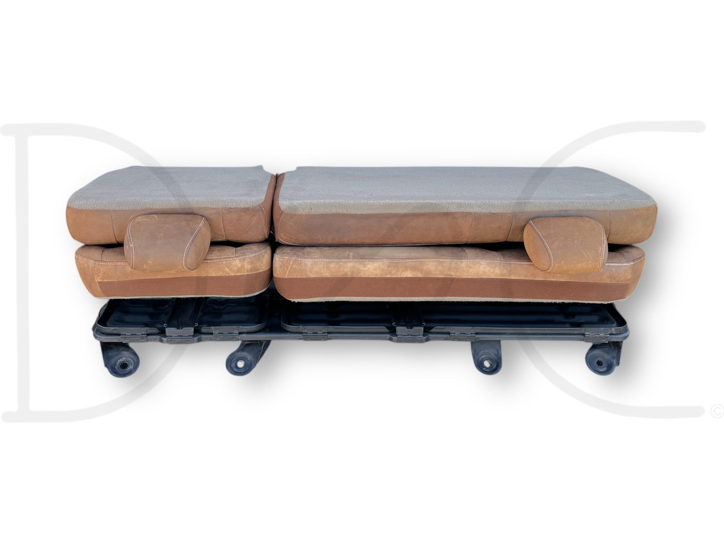 04-07 Ford F250 F350 Super Duty King Ranch Crew Cab Leather Rear Back Bench Seat